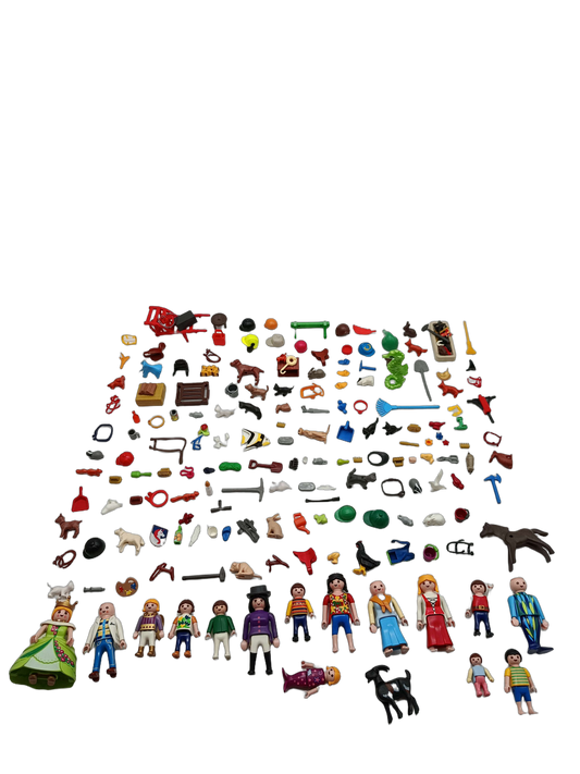 Playmobil Bundle Set von 13 Figuren, Tiere & Zubehör