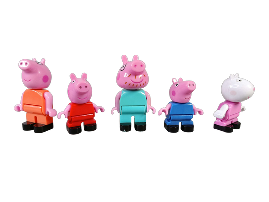 BIG Peppa Wutz Peppas Familie LEGO kompatible Bausteinfiguren