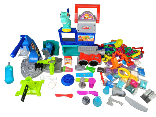 Hasbro Bundle Play-Doh großes Set Knete & Formen Dino & Feuerwehr