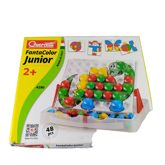Quercetti Fantacolor Junior 4190 Steckmosaik Bastelspielzeug