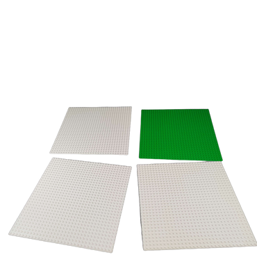 LEGO Bundle Grundplatten 32x32 Set von 4 Basisplatten Weiß & Grün
