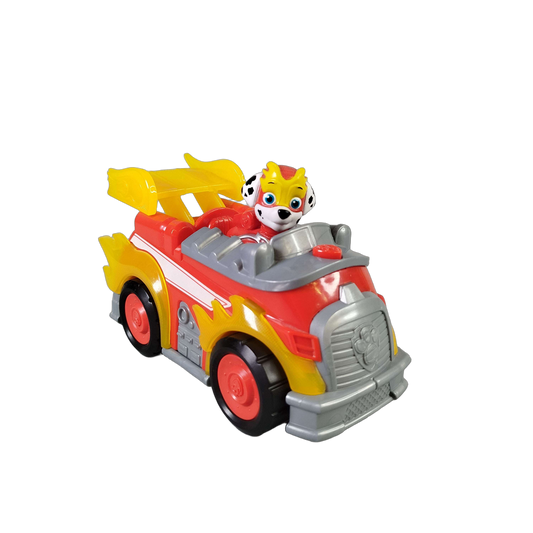 Spin Master PAW Patrol Mighty Pups Super Paws Marshall Deluxe Fahrzeug