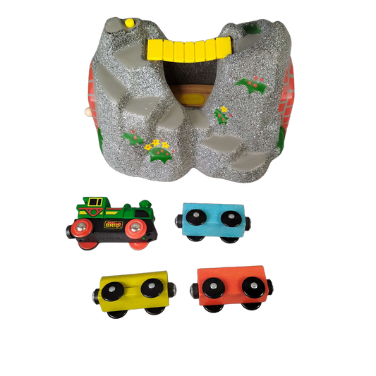 Ravensburger Bundle Magischer Tunnel 33481 Set von 5 Holzlok & Waggons