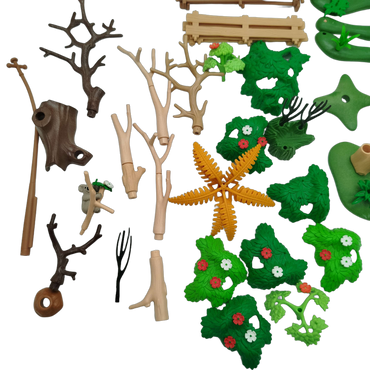 Playmobil Bundle Landschaft & Zäune großes Set Tor, Bäume & Gelände