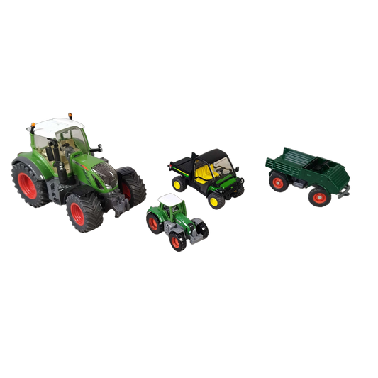 Siku Bundle John Deere Gator Set von 4 Traktoren & Anhänger