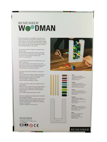 REMEMBER Woodman Familienspiel & Geschicklichkeitsspiel