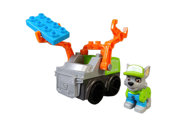 Mega Bloks PAW Patrol Rocky Recycling-LKW mit Greifarm Bauset