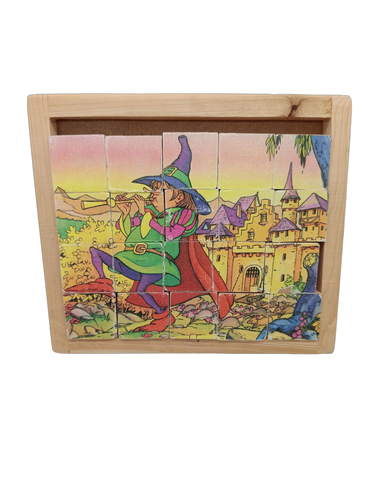 Bundle Märchen & Rattenfänger Set von 2 Holz Würfelpuzzle