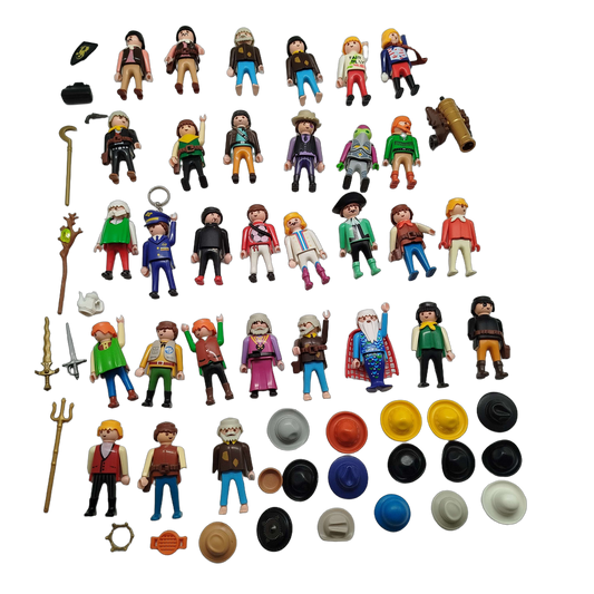 Playmobil Bundle Polizei & Zauberer Set von 31 Figuren & Zubehör