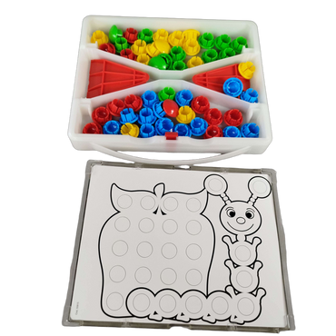 Quercetti Fantacolor Junior 4190 Steckmosaik Bastelspielzeug