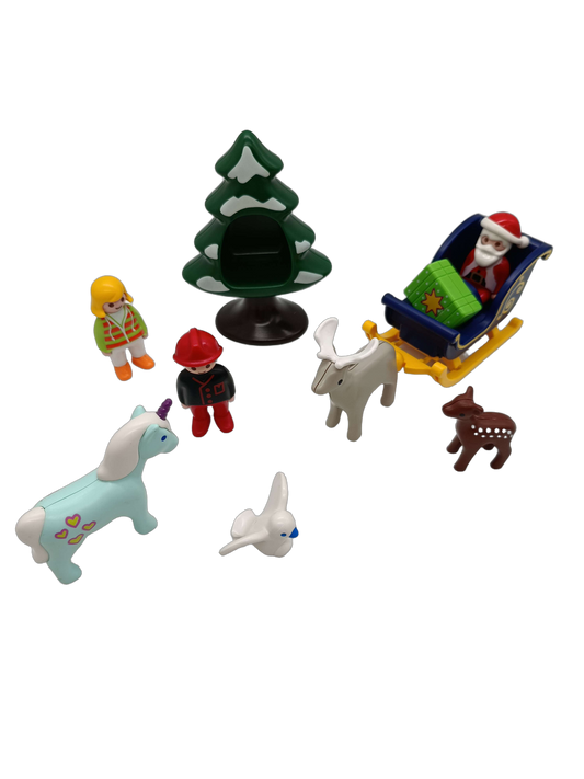 Playmobil Bundle Winter & Fantasie Set Figuren & Tiere Schlitten