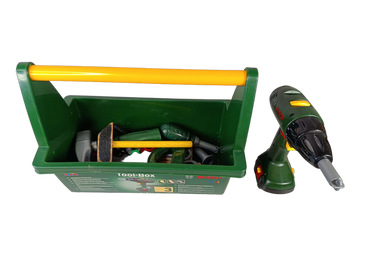 Theo Klein Tool Box I Werkzeugkiste mit Bohrmaschine & Zubehör