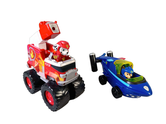 Spin Master Bundle Paw Patrol Marshall & Chase 2x Fahrzeuge & Figuren