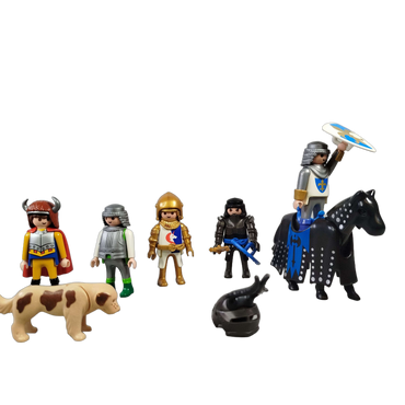 Playmobil Bundle Ritter & Wikinger 3315 Set von 7 Figuren & Pferd