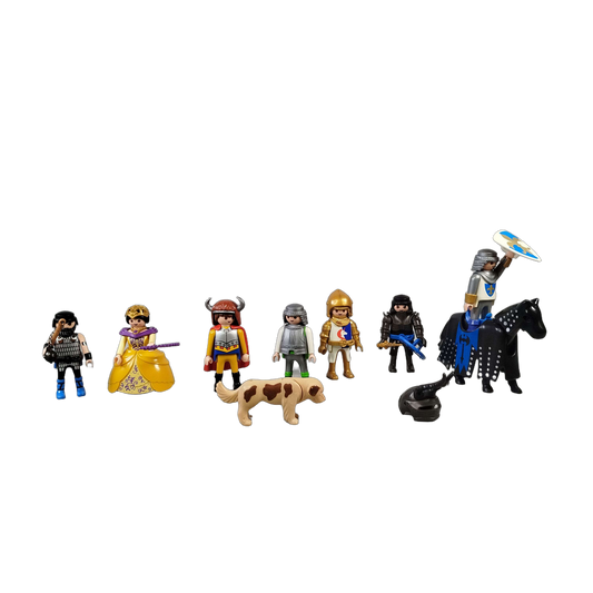 Playmobil Bundle Ritter & Wikinger 3315 Set von 7 Figuren & Pferd
