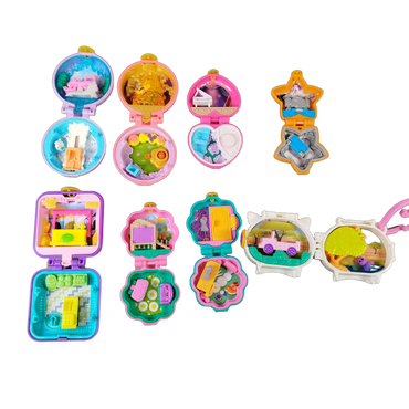 Mattel Bundle Polly Pocket Set von 8 Kompakt-Spielwelten