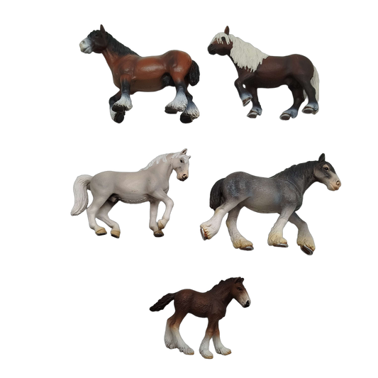 Schleich Tiere Bundle Pferde Fell Pony 13740 5 Teile Pferdefiguren