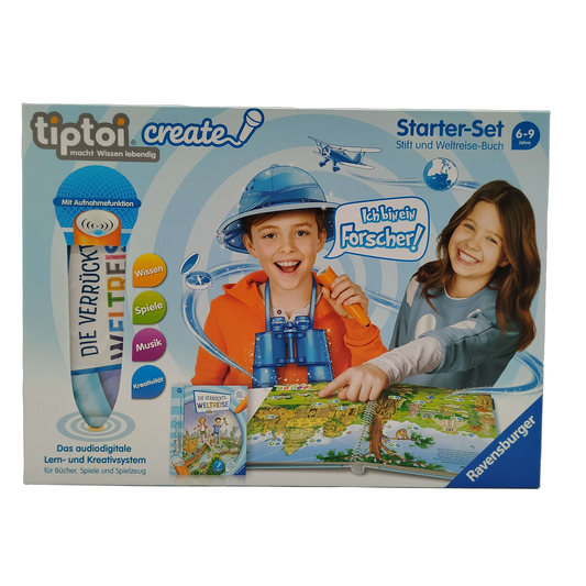 Ravensburger tiptoi CREATE Starter-Set Stift & Weltreise-Buch