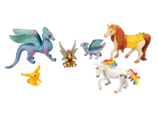 Schleich Bundle Drachen & Einhörner 6 Teile Figuren