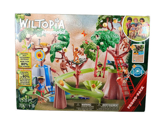 Playmobil Wiltopia 71142 Dschungel-Spielplatz Spielset mit Tieren