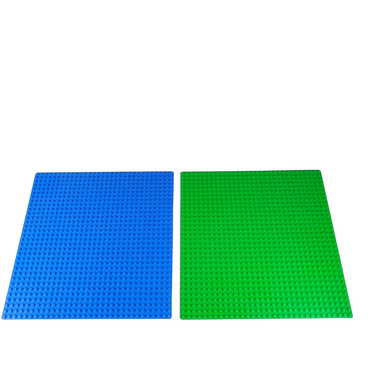 LEGO Bundle 32x32 blau & grün Set von 2 Grundplatten & Bauplatten