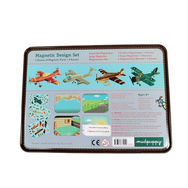 mudpuppy Airplanes Magnetic Design Set 903612 Magnetspiel, Neu
