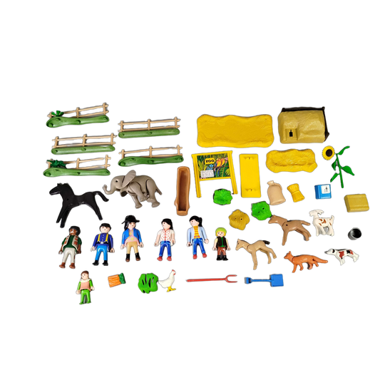 Playmobil Bundle Zoo 5222 Set Figuren & Zubehör, Tiere, Zaun