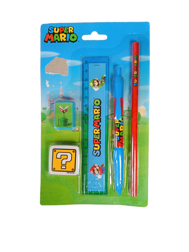Nintendo Bundle Super Mario großes Set Stifte & Schere, Neuwertig