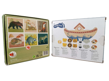 Bundle Safari S70690 9 Würfel Set von 2 Puzzle & Balancespiel