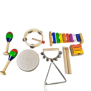 Bundle Percussion Set von 3 Xylophon, Tamburin & Maracas
