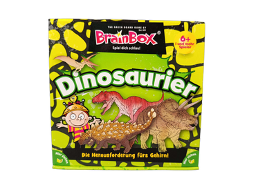 BrainBox Dinosaurier 90038 Kartenspiel & Lernspiel