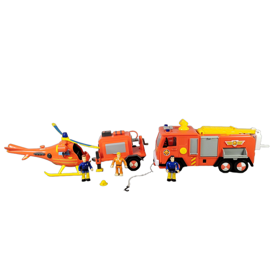 Simba Toys Bundle Feuerwehrmann Sam Wallaby 1 Set Feuerwehrauto