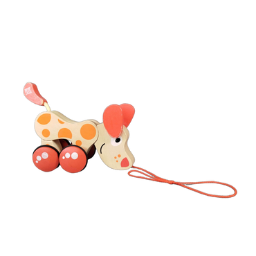 Hape Walk-A-Long Puppy Pepe & Friends Nachziehtier Hund aus Holz