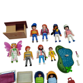 Playmobil Bundle Set Figuren Tiere & Zubehör Kinderwagen Teich