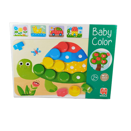 Jumbo Baby Color 53140 Holzsteckspiel Lernspiel Farben