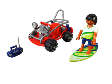 Playmobil Bundle Beach Buggy & Kind mit Robben Figuren & Tiere
