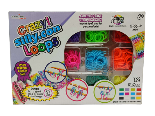 Sabine Trend Crazy! Silly.con Loops Bastelset & Knüpfset, neuwertig