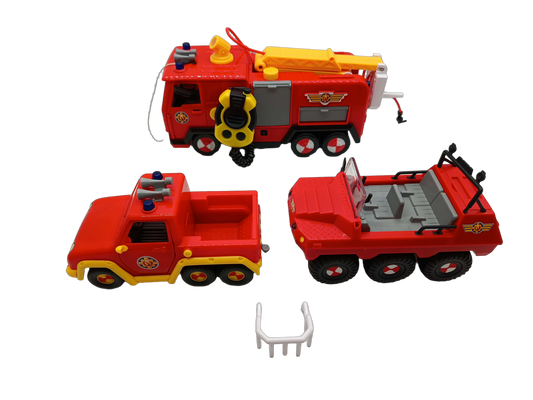 Simba Bundle Feuerwehrmann Sam Set von 3 Fahrzeuge & Zubehör