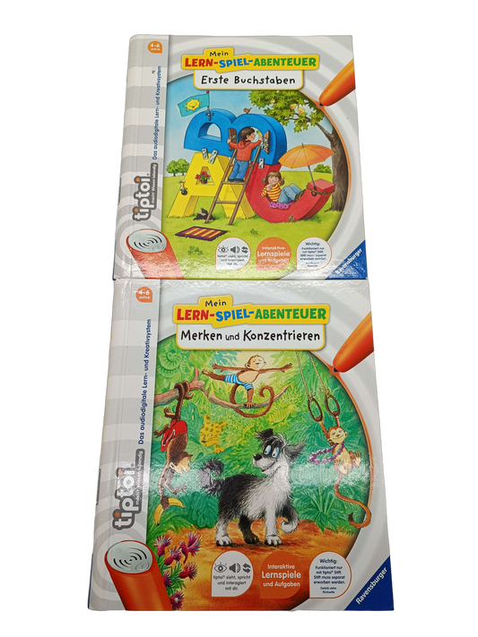 Ravensburger Bundle tiptoi Set von 2 Lernbücher Erste Buchstaben