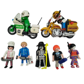 Playmobil Bundle 5203 5204 5523 3983 9242 Set von 5 Figuren Motorräder
