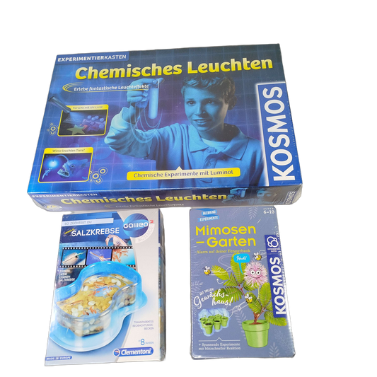KOSMOS & Clementoni Bundle Experimente Set von 3 Experimentiersets Neu