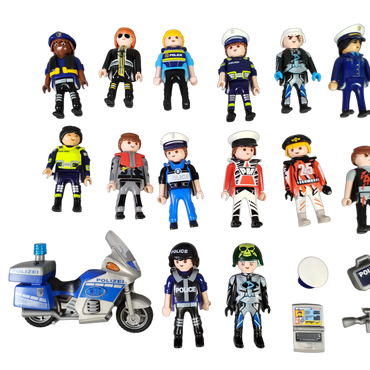 Playmobil Bundle Polizei 5187 9250 Set Figuren & Motorrad