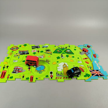 Spielmatte Set - London-Thema mit Bus & Taxi, sehr gut