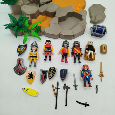 Playmobil Bundle Piraten 3127 Figuren & Felseninsel