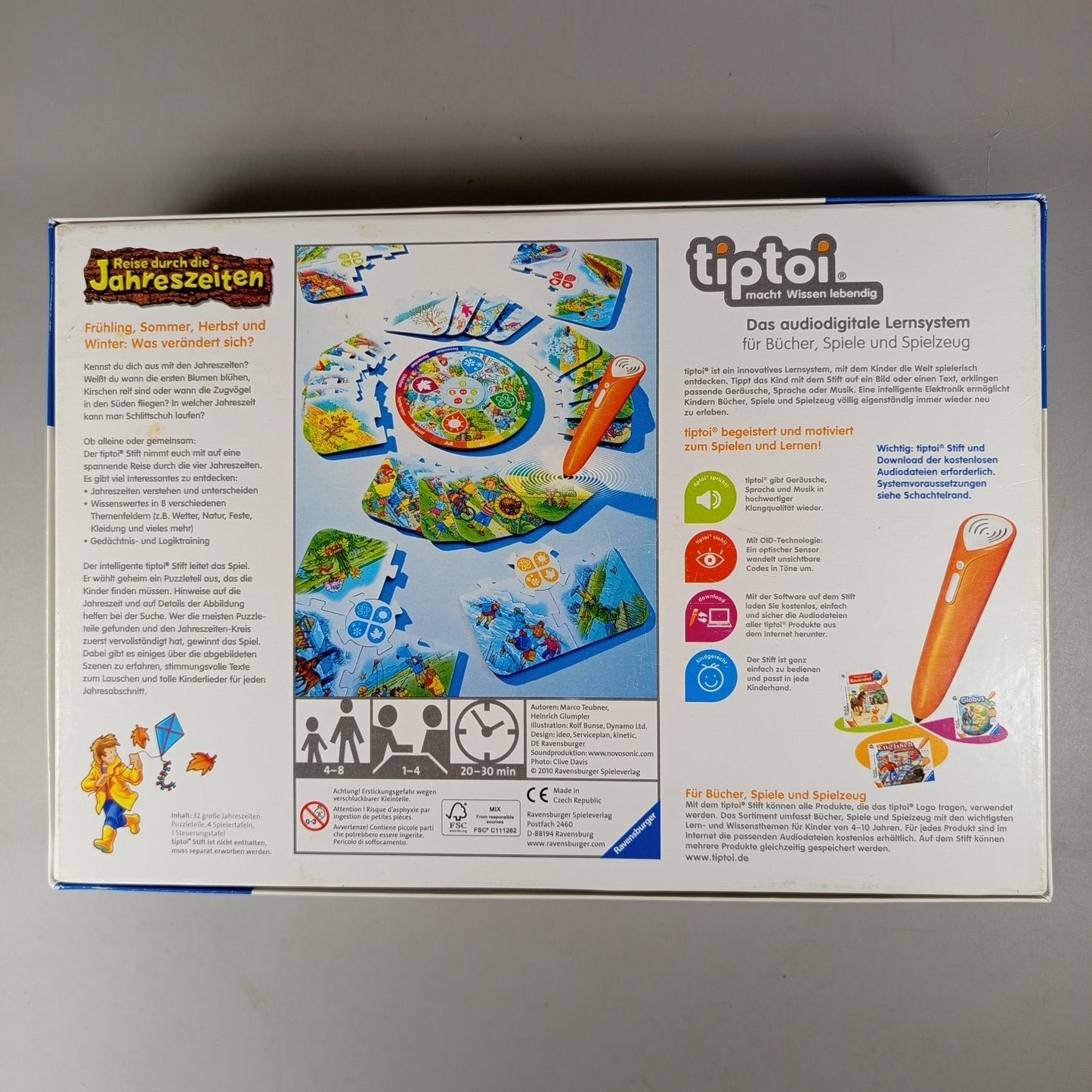 Ravensburger tiptoi Reise Jahreszeiten Brettspiel, ab 3 4 5 Jahre | ✅ geprüft