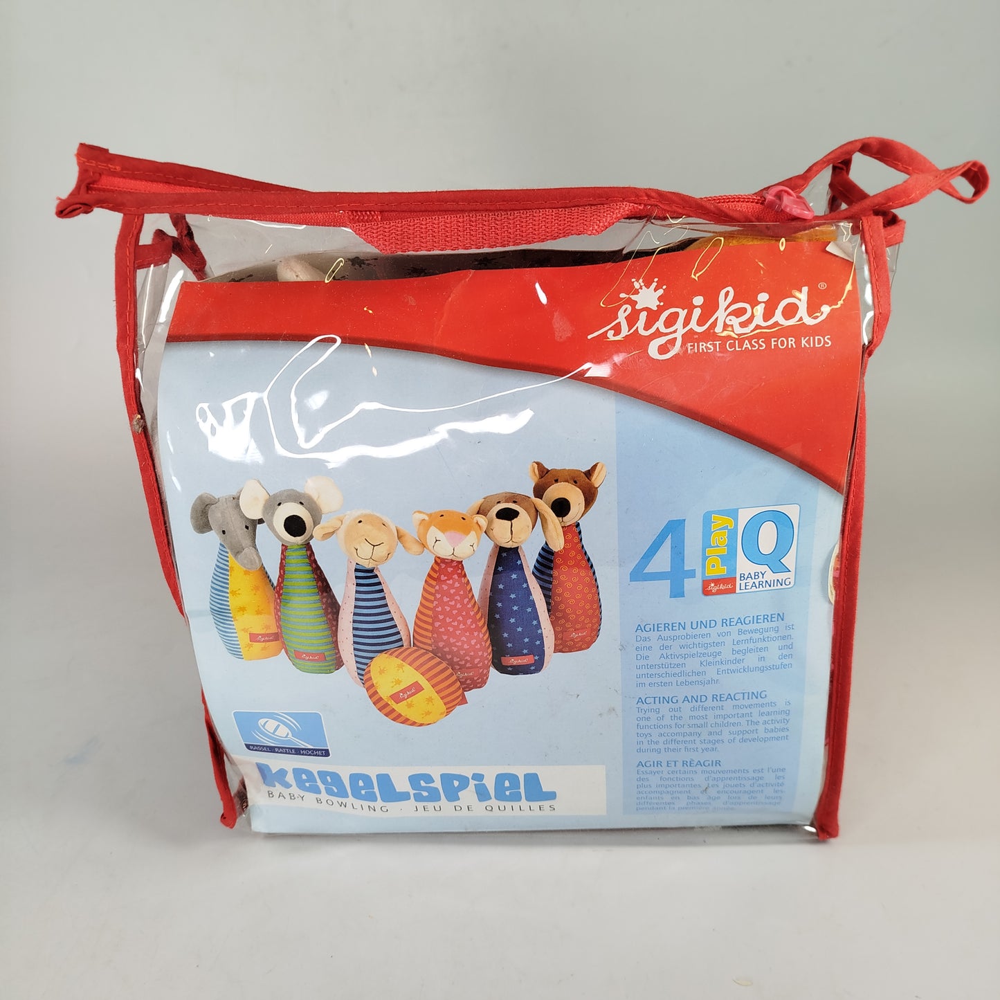 Sigikid Weiches Kegelspiel für Babys mit Tiermotiven