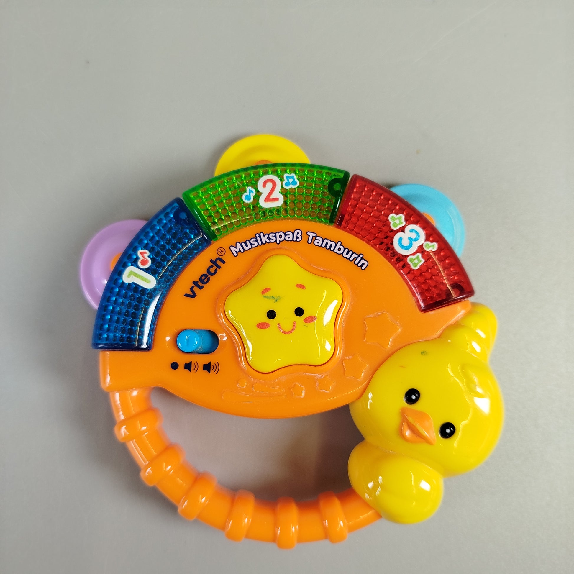 Holzspielzeug Set von 3 – Angelspiel, Tamburin, Steckpuzzle