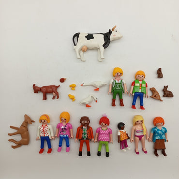 Playmobil Figuren-Set – Bauernhof & Alltag, 20 Figuren, gut