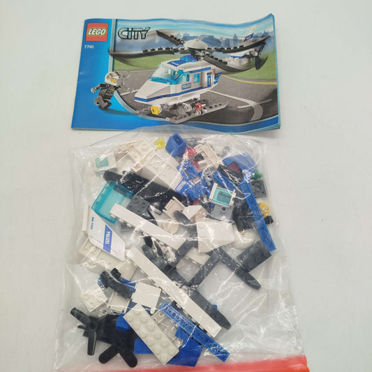 LEGO City 7741 Polizei-Hubschrauber, gebraucht, ab 6 7 8 Jahre | ✅ geprüft