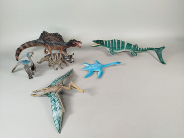 Schleich Dinosaurier Set von 6 Figuren – Spinosaurus, Mosasaurus u.a.